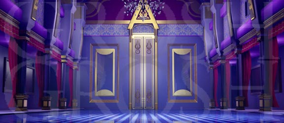 Frozen Ballroom Backdrop Projection