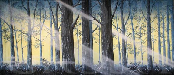 Fern Forest with Light Backdrop Projection