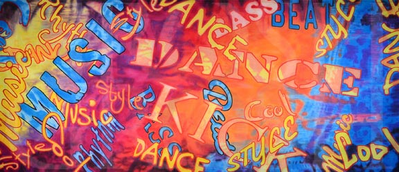 Hip Hop Dance Montage Backdrop Projection Dance