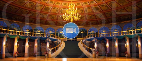 Beauty and the Beast Animated Backdrop Projections