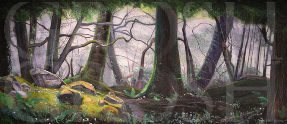 Brigadoon Forest 2 Backdrop Projection
