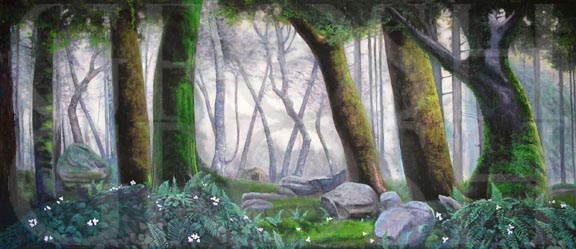 Brigadoon Forest 3 Backdrop Projection 