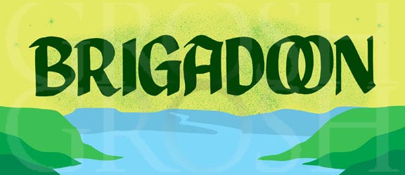 Brigadoon Show Curtain Backdrop Projection