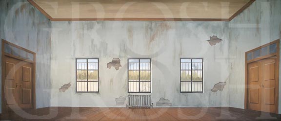 Charlie and the Chocolate Factory Orphanage Backdrop Projection