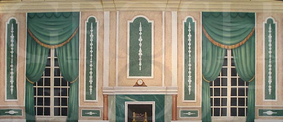 Christmas Carol Green Victorian Parlor
