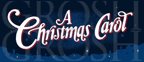 Christmas Carol Show Curtain 2 Backdrop Projection