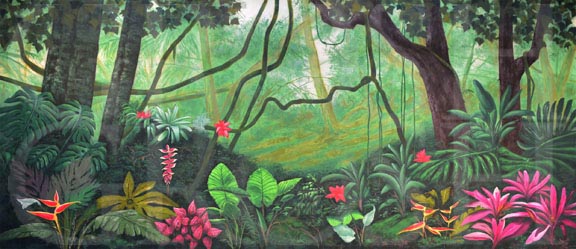 Lion King Lush Jungle Backdrop Projection