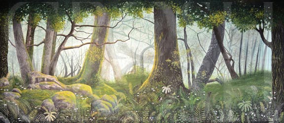 Lion King Mossy Forest 2 Backdrop Projection
