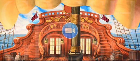Peter Pan Animated Backdrop Projections