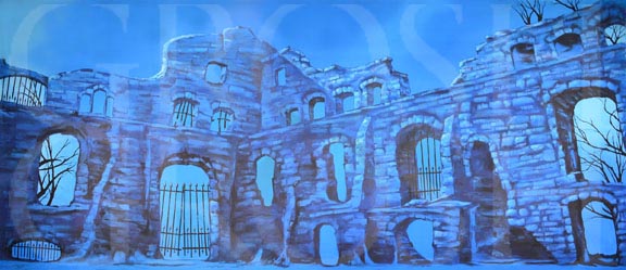 Shrek Dragons Keep Backdrop Projection