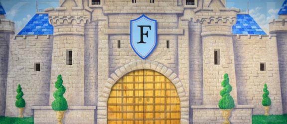 Shrek Gates of Duloc Backdrop Projection