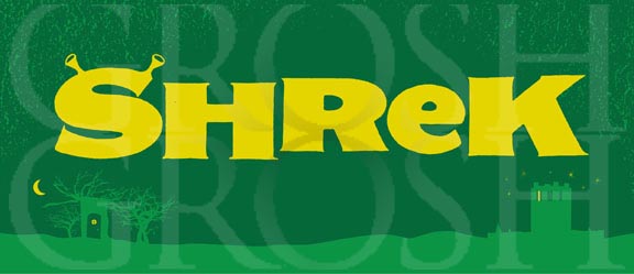 Shrek Title Backdrop Projection