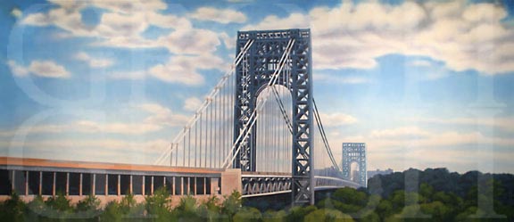 West Side Story George Washington Bridge Backdrop Projection