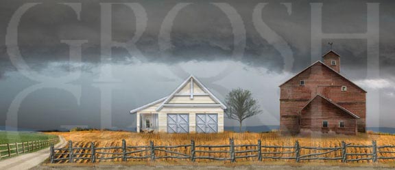Wizard of Oz Kansas Farm Color Backdrop Projection