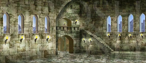 Wizard of Oz Witches Castle Backdrop Projection